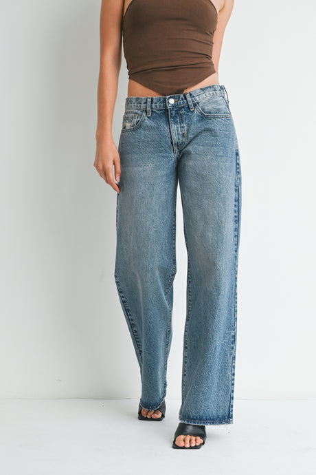 Low Rise Baggy Slouch Vintage Medium Denim