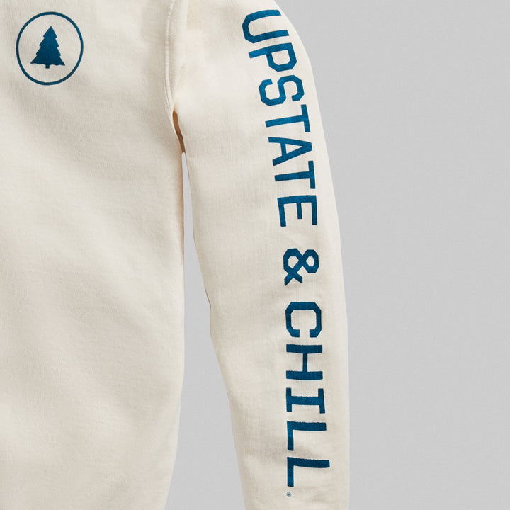 Upstate & Chill® Logo Sleeve Lightweight Hoodie