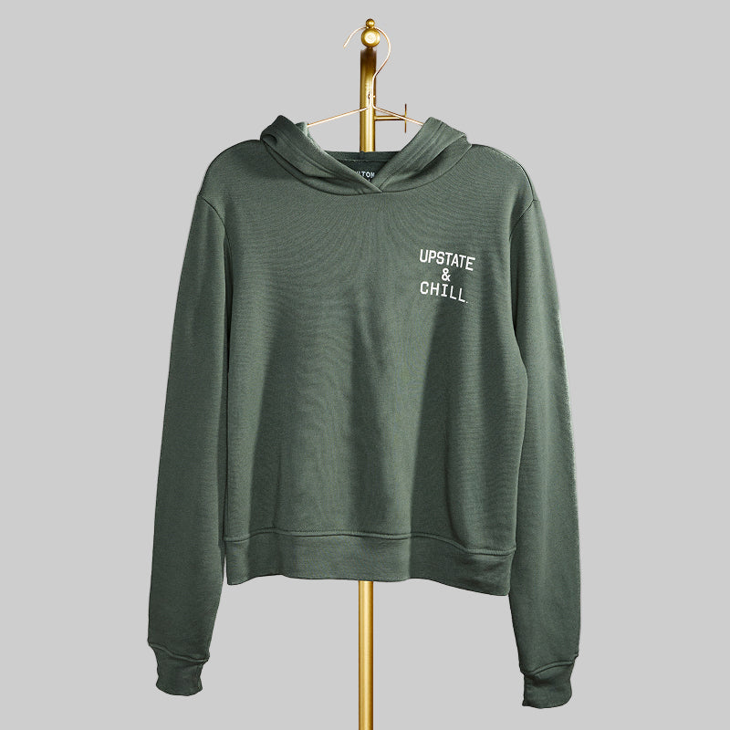 Women's The Heart: Upstate & Chill Hoodie - Military Green