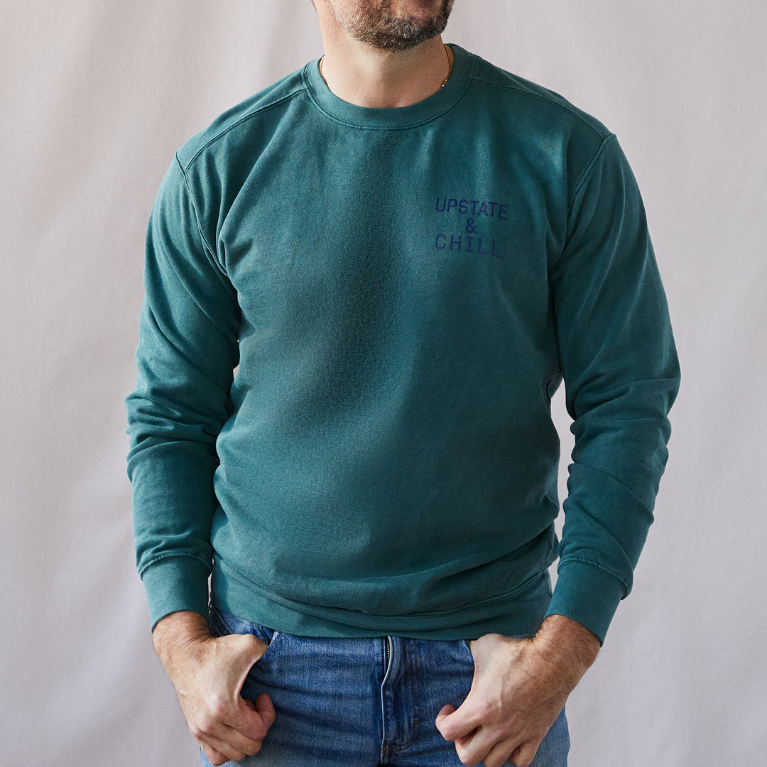 The Heart : Upstate & Chill® Crewneck (Blue Spruce)