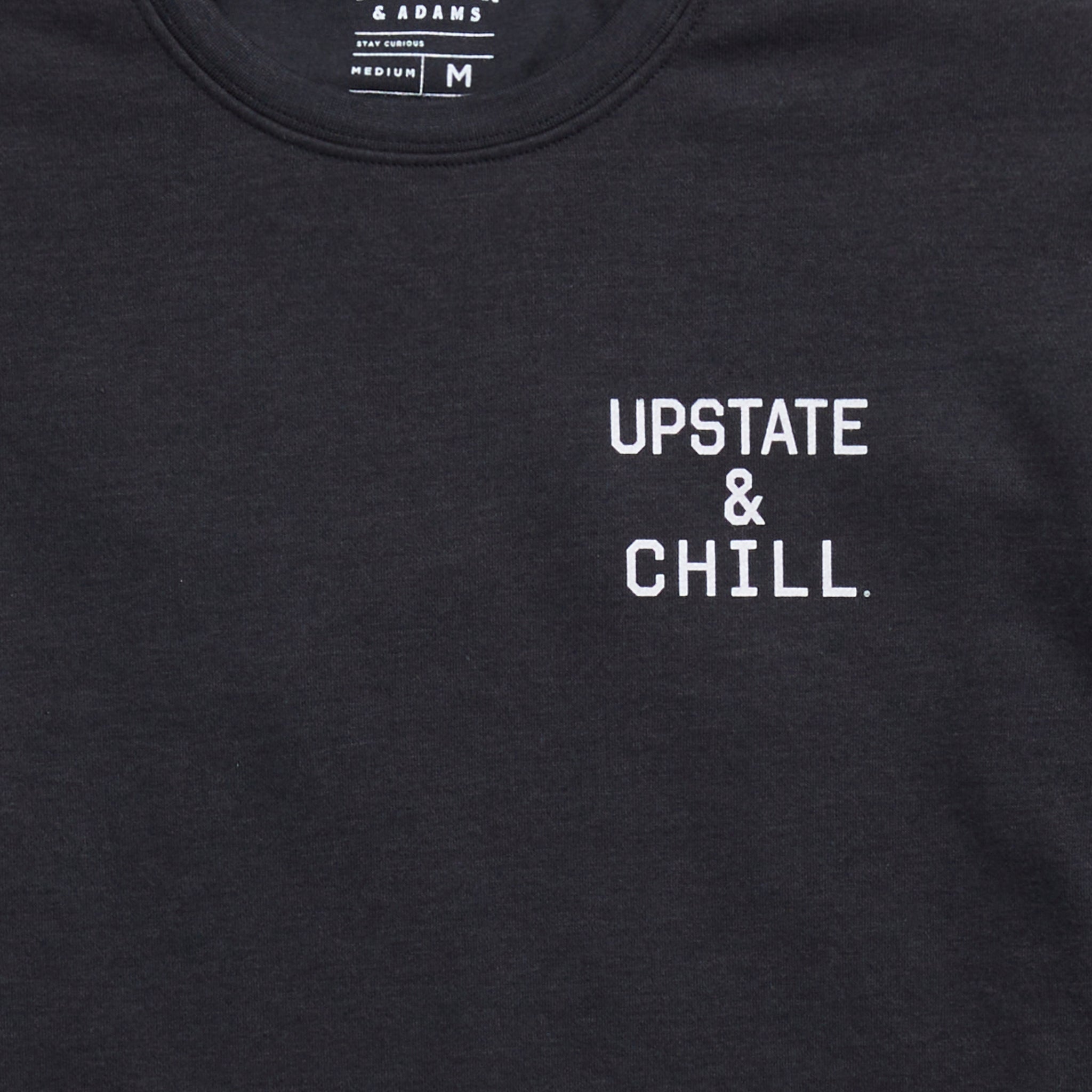 The Heart: Upstate & Chill® Crewneck - Heathered Black