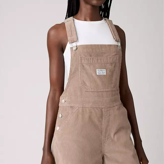 XL Overall in Corduroy - Taupe Gray