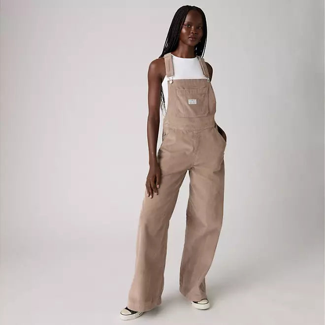 XL Overall in Corduroy - Taupe Gray