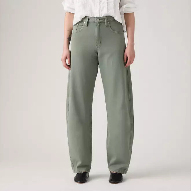Baggy Dad Barrel Washed 32" Jean - Laurel Wreath