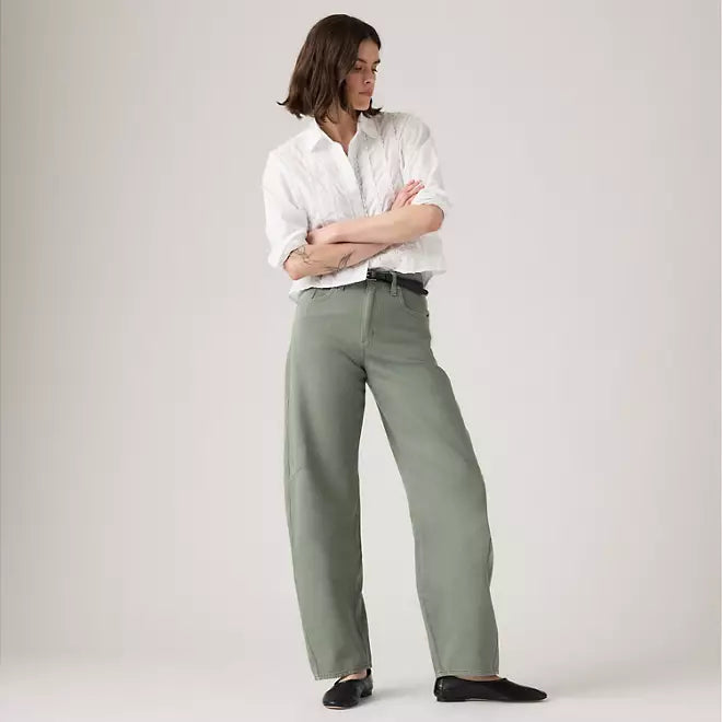 Baggy Dad Barrel Washed 32" Jean - Laurel Wreath