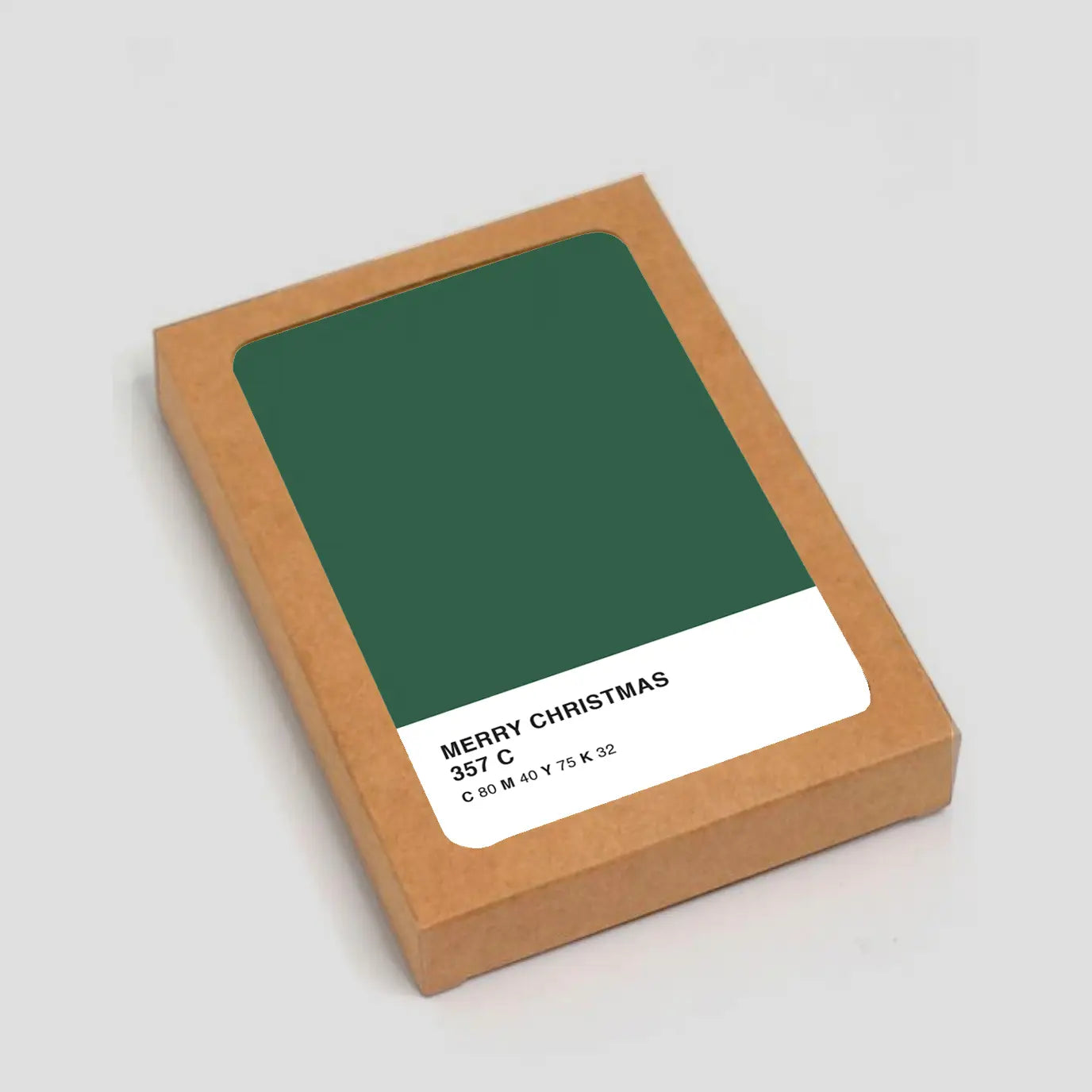 Merry Christmas Pantone Card: Boxed Set of 6