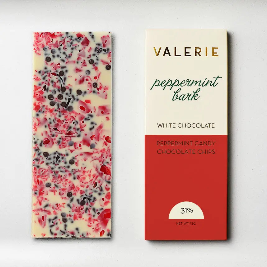 Handmade Peppermint Bark Chocolate Bar