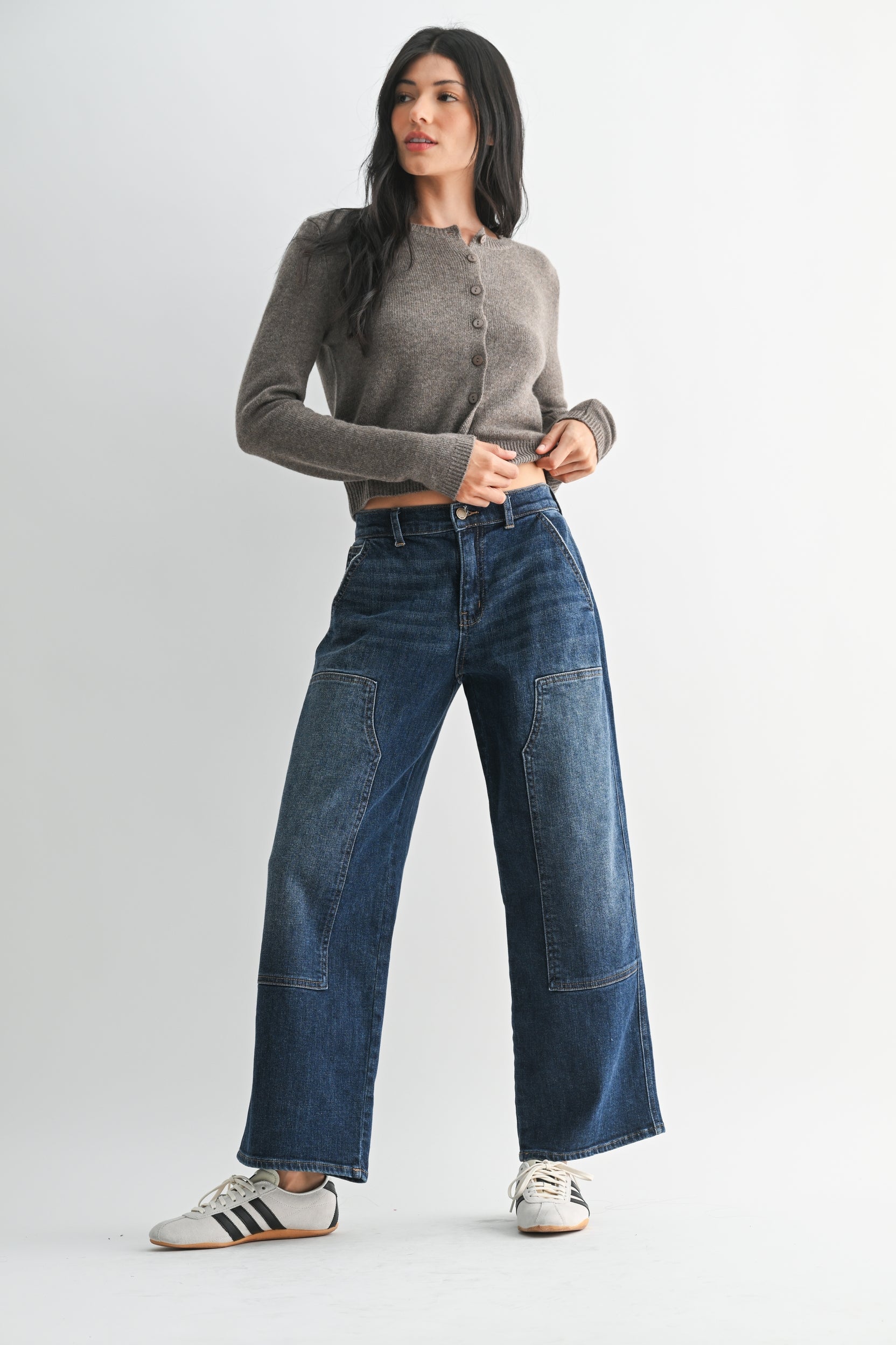 Wide Leg Garden Jean - Dark Wash