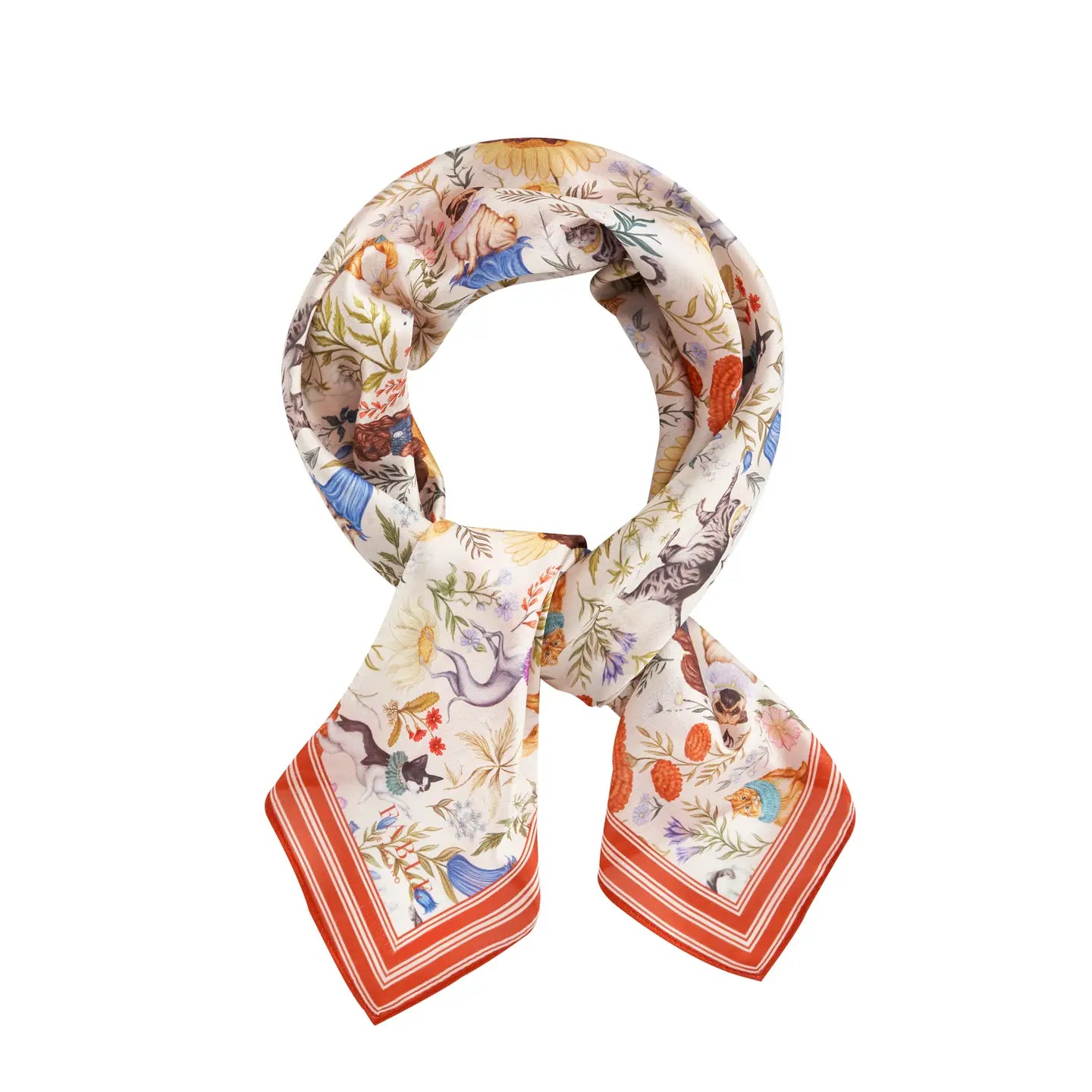 Fable X Catherine Rowe Pet Portraits Mushroom Cream Scarf