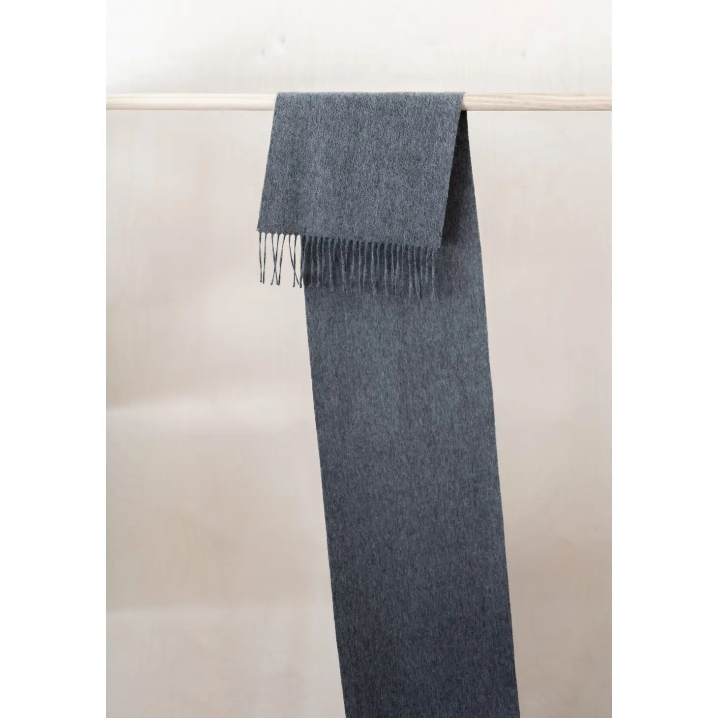 Lambswool Scarf in Charcoal Melange