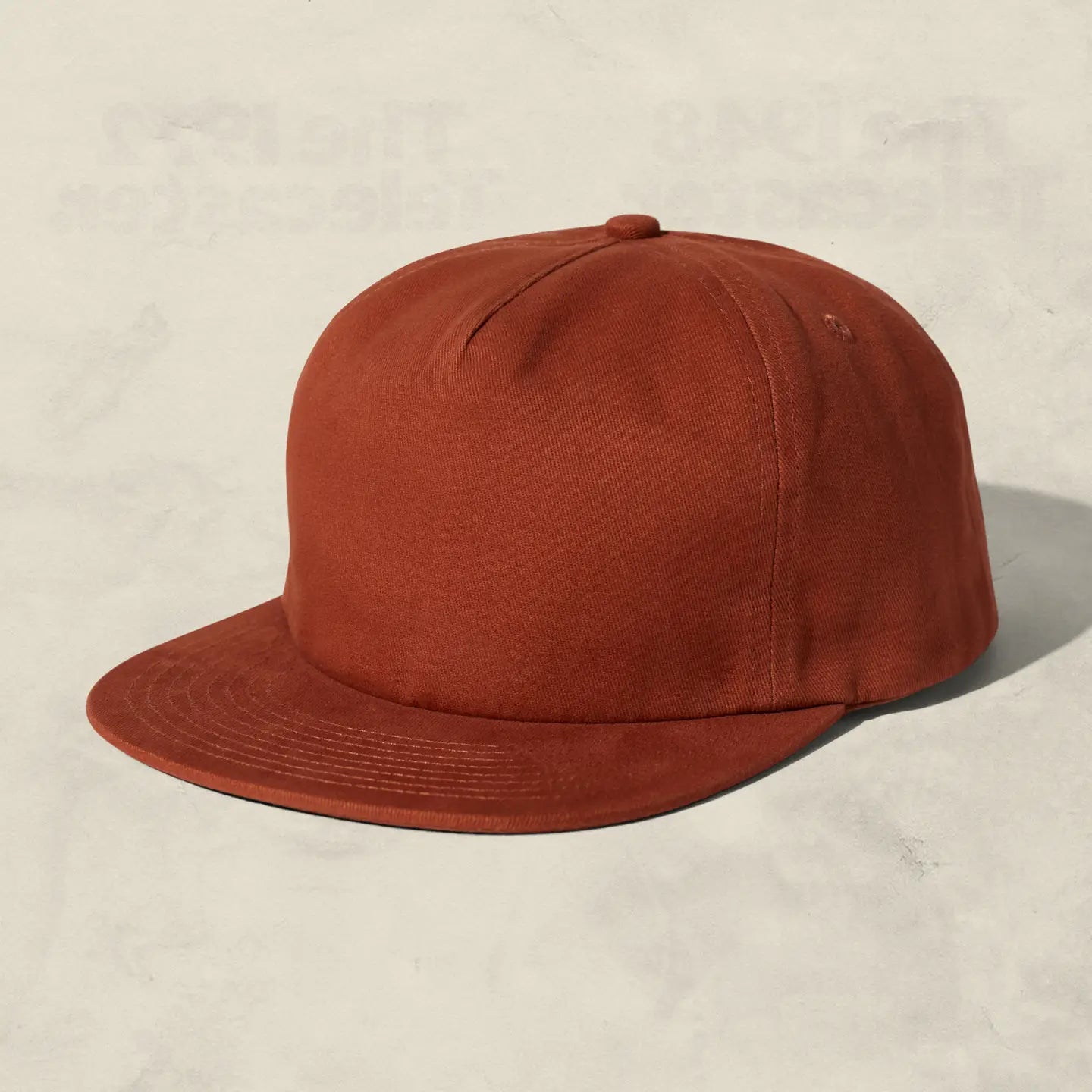 Brushed Cotton Field Trip Snapback - Rust