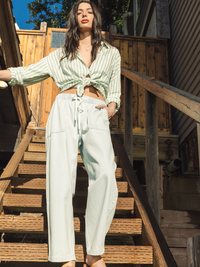 Emerald Pants - Aqua Wash