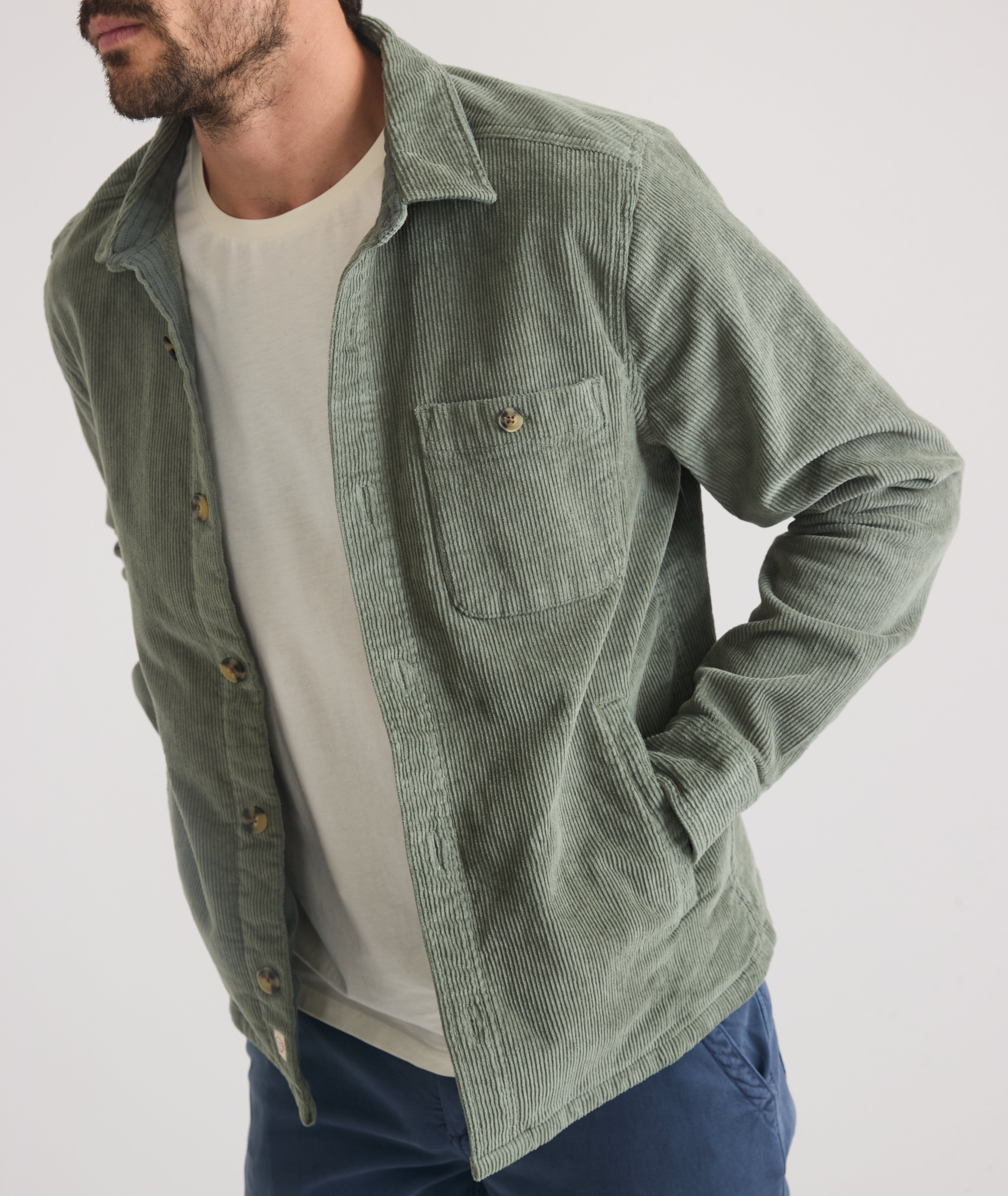 Updated Max Broken In Overshirt - Mallard Green