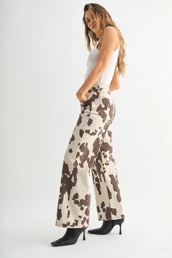 Longer Length Wide Leg - JP240 - Cow