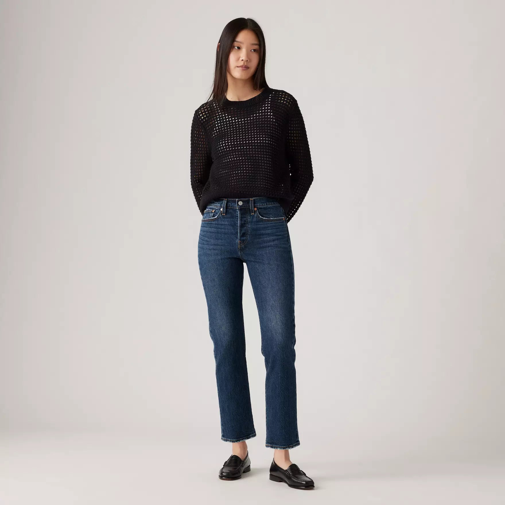Wedgie Straight 28" Jean - Indifferent Indigo