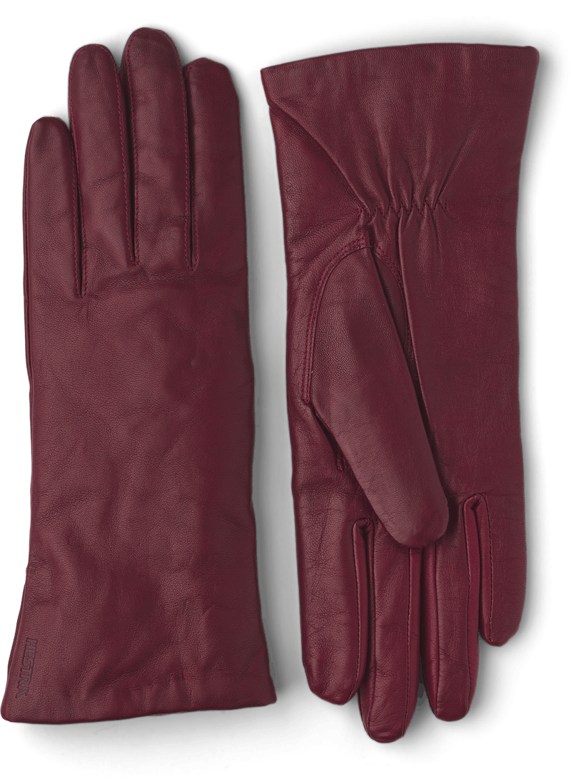 Elisabeth Leather Glove - Dark Red