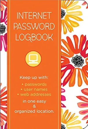 Internet Password Logbook - Botanical Edition