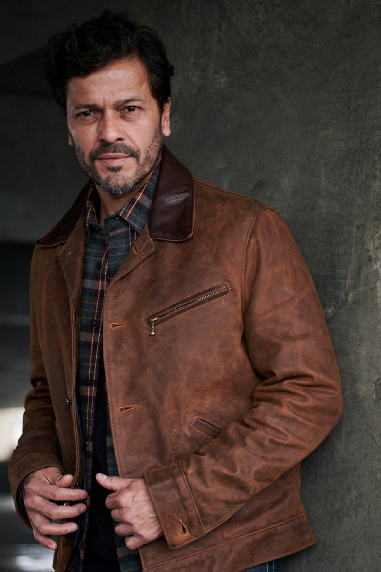 Nubuck Cowhide Mechanic's Jacket