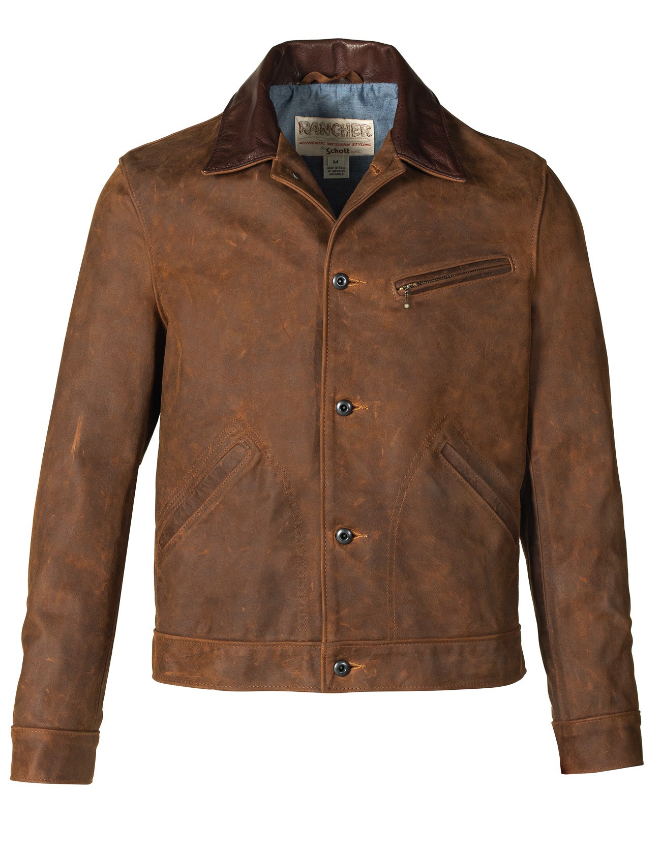 Nubuck Cowhide Mechanic's Jacket