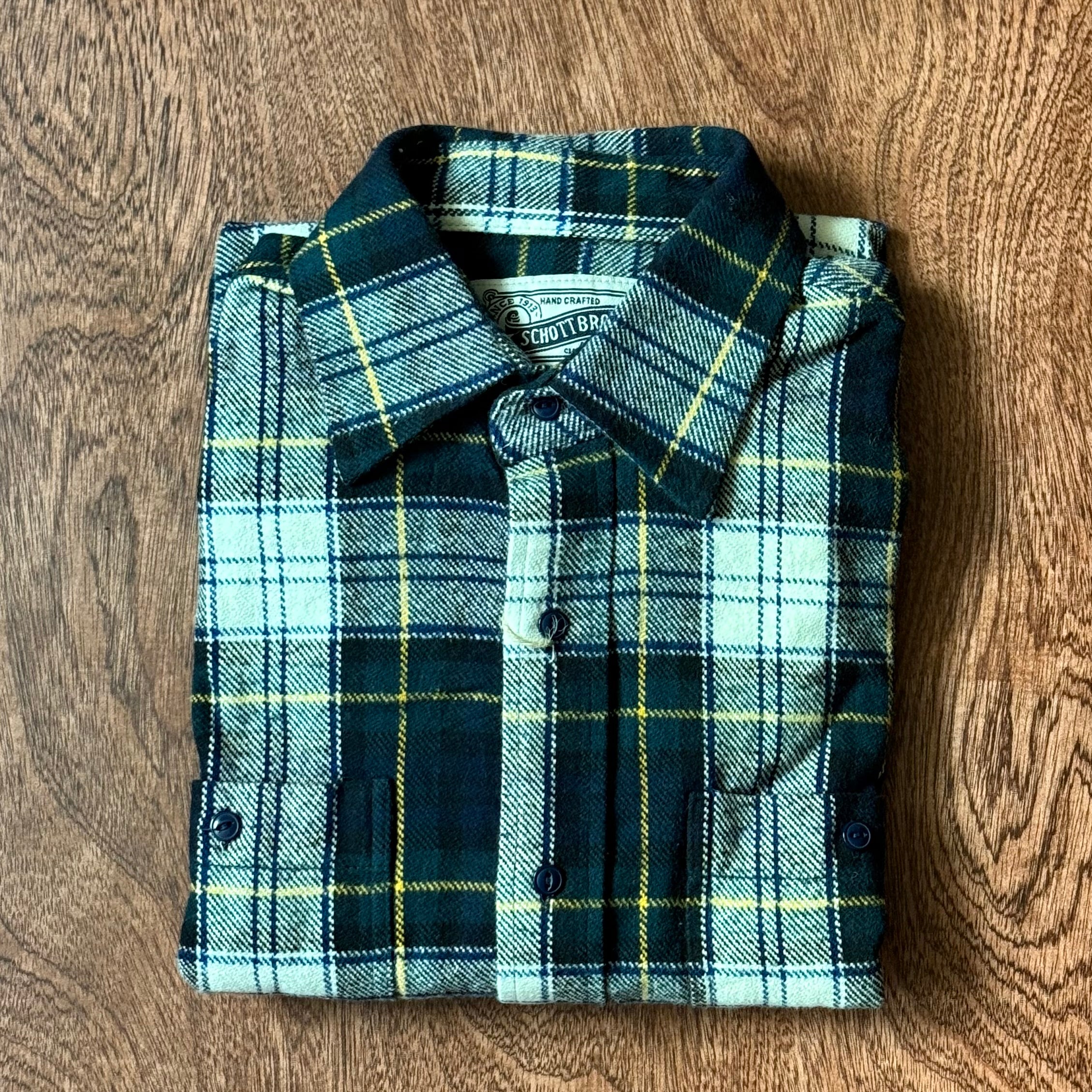 Plaid Cotton Flannel Shirt