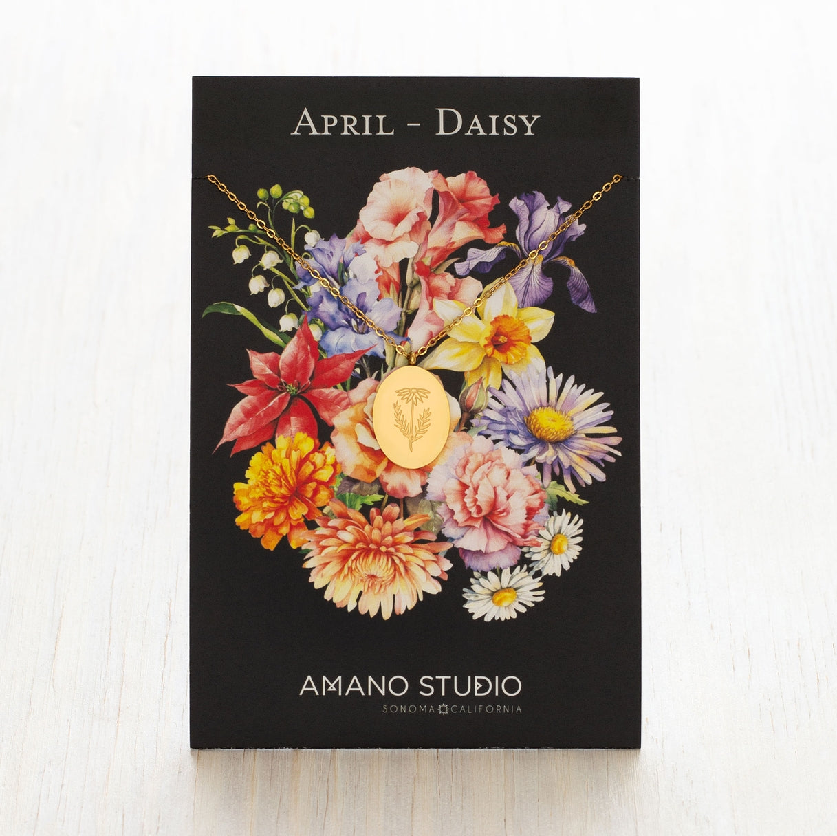 Birth Flower Necklace Series - April/Daisy