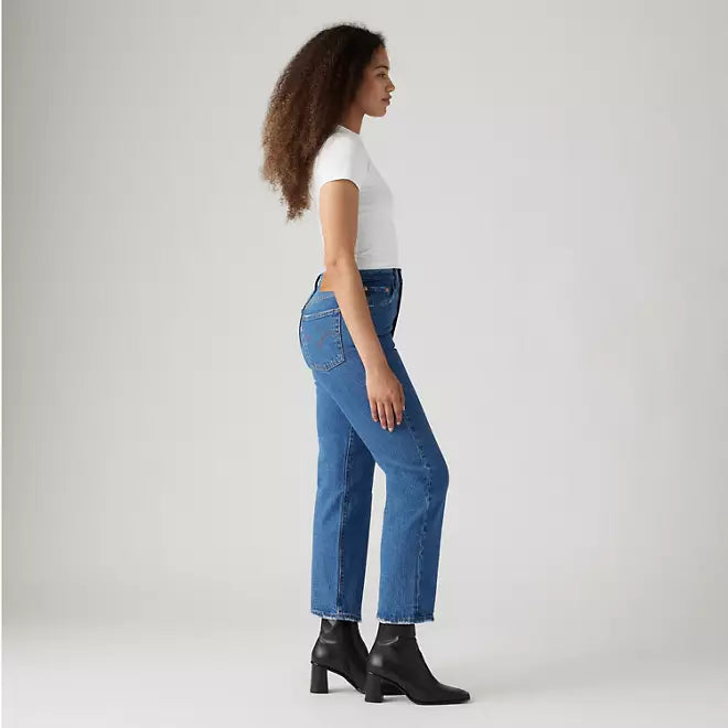 Ribcage Straight Ankle 27" Jean - Jazz Pop