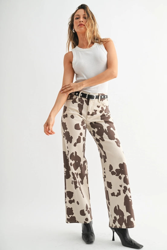 Longer Length Wide Leg - JP240 - Cow