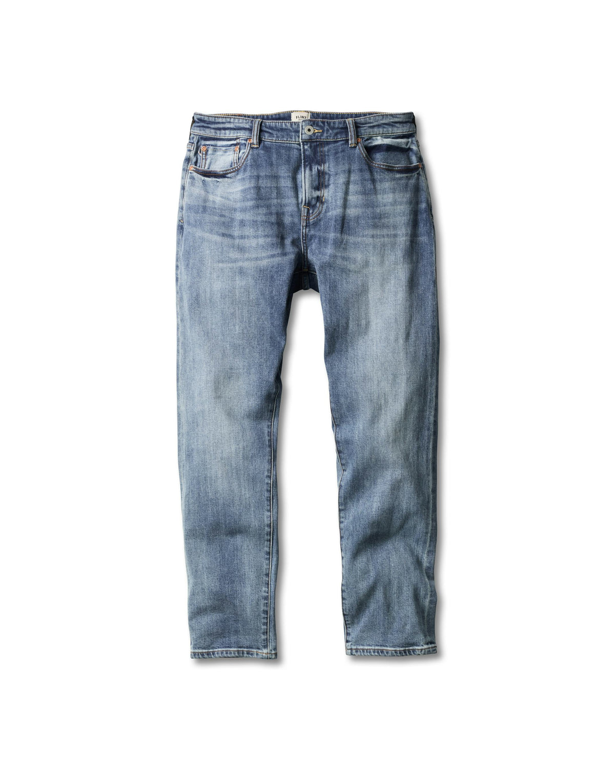 Stretch Selvedge Denim Jean - Straight Fit - Light Wash