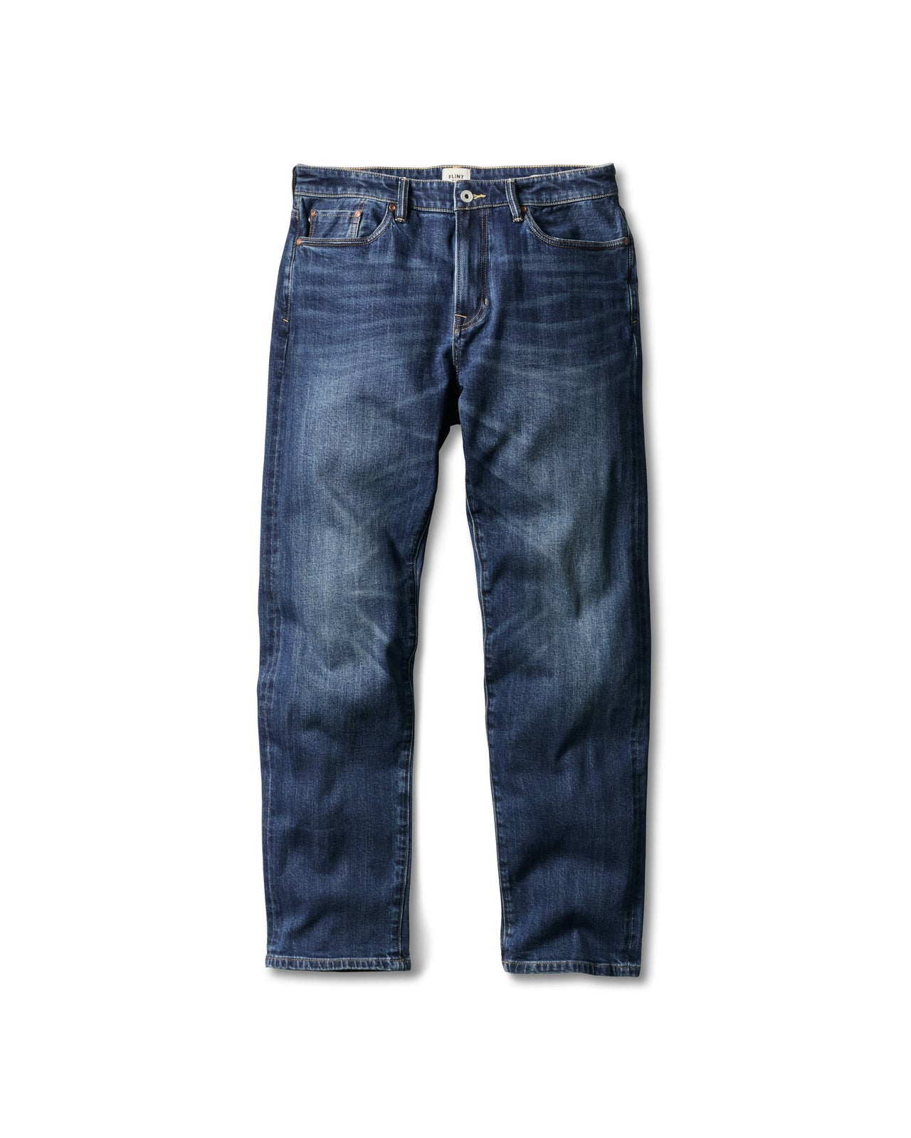 Stretch Selvedge Denim Jean - Straight Fit - Medium Wash