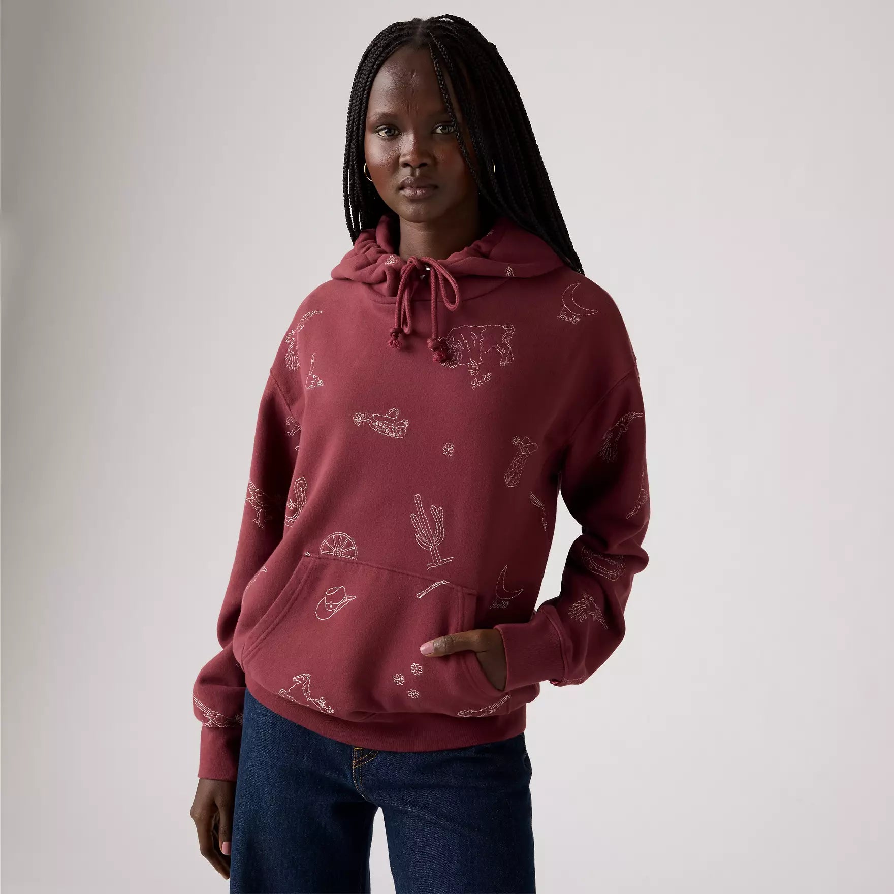 Graphic Heritage Hoodie - All Over Western