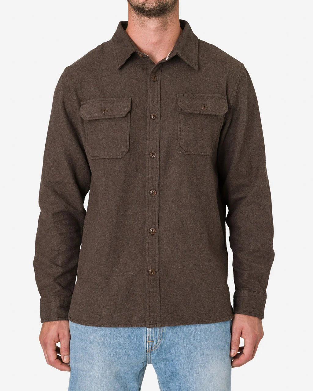 Winter Flannel Utility Shirt - Cedar