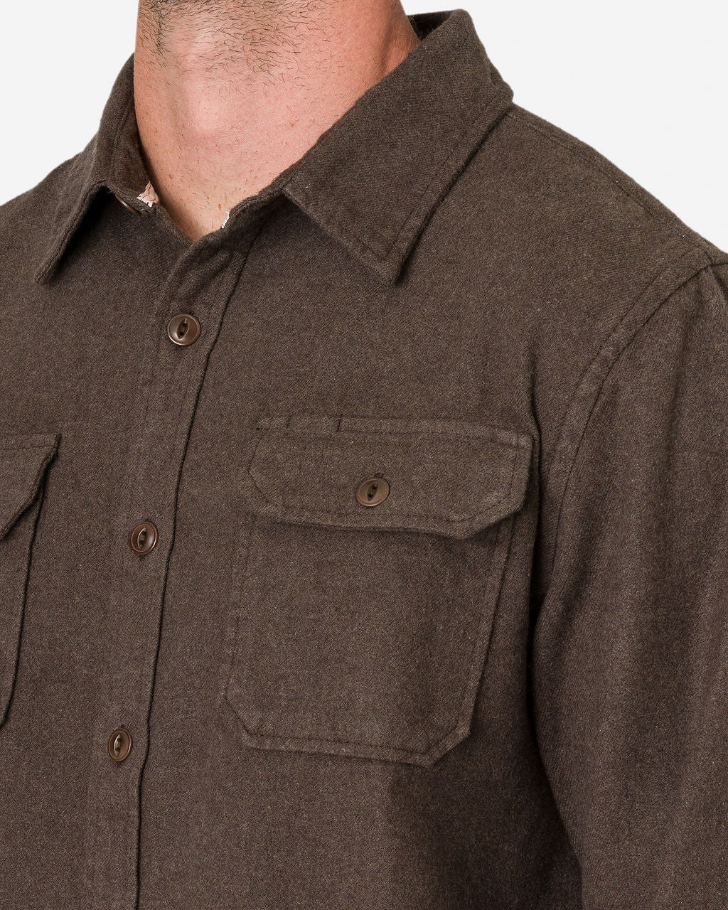 Winter Flannel Utility Shirt - Cedar