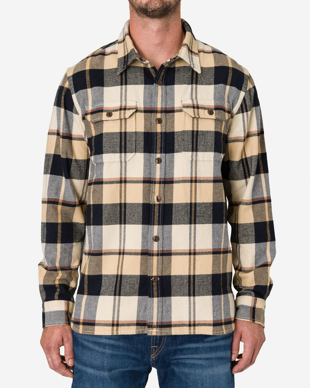 Winter Flannel Utility Shirt - Midnight Dune