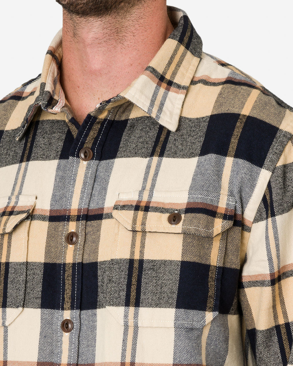 Winter Flannel Utility Shirt - Midnight Dune