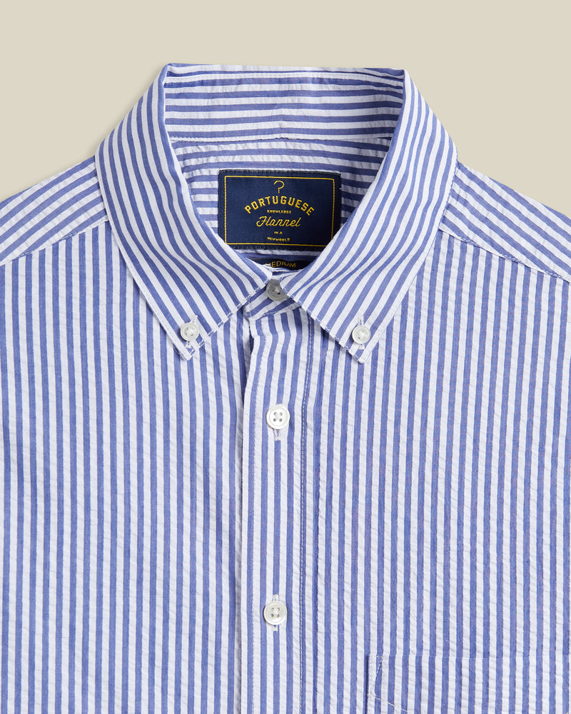 Atlantico Stripe Long Sleeve Shirt - Blue
