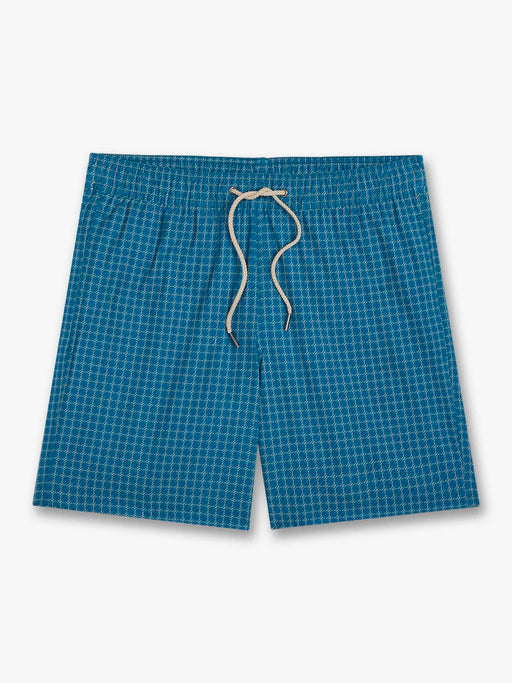 Bayberry Trunk - Teal Sea Geo