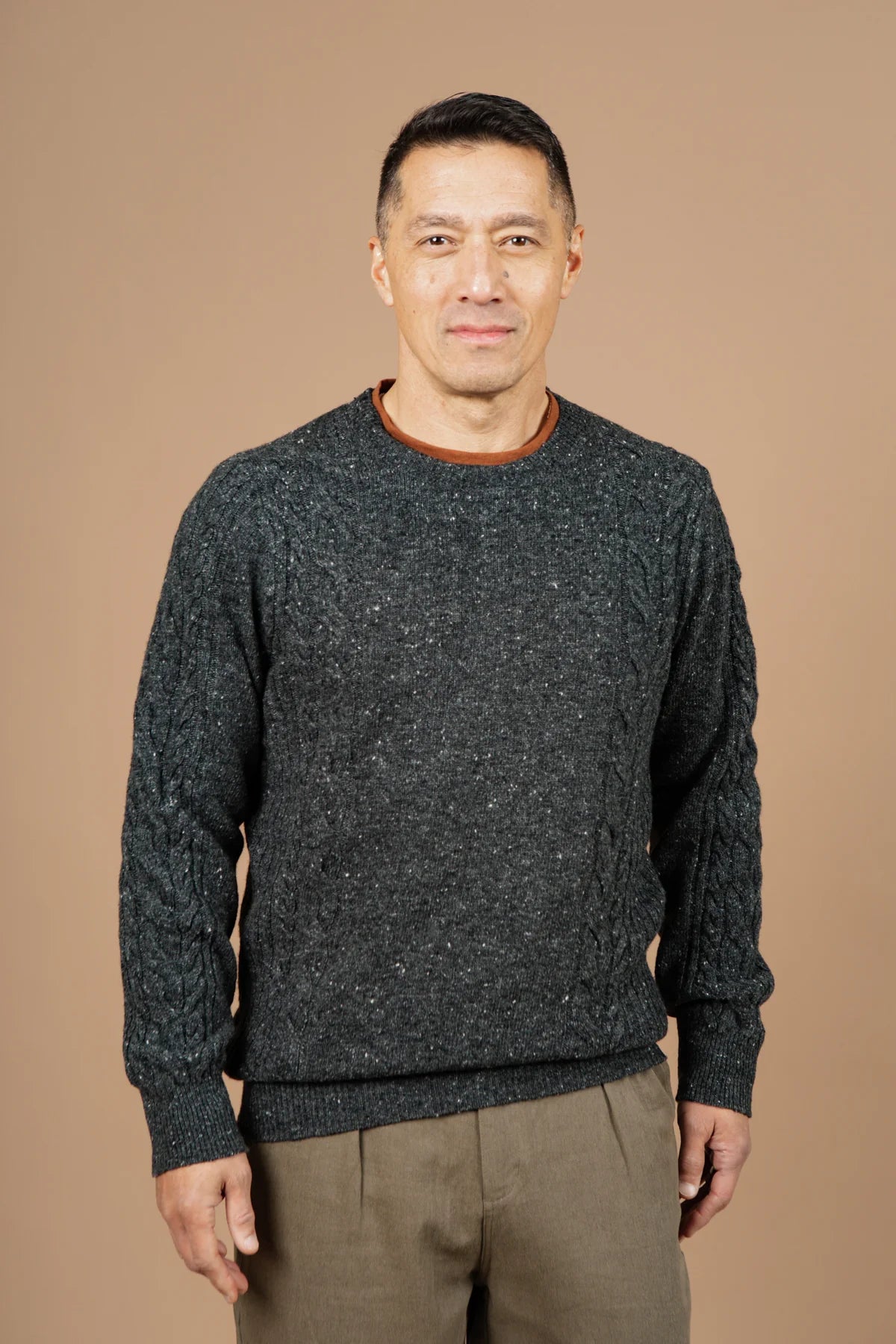 Hugo Sweater - Charcoal Donegal