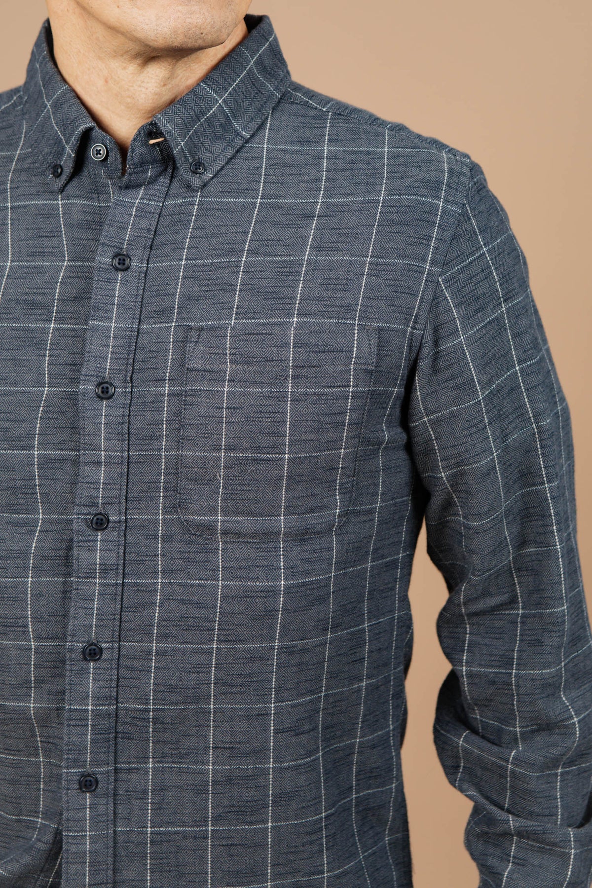 Sutton Slim Shirt - Textured Windowpane