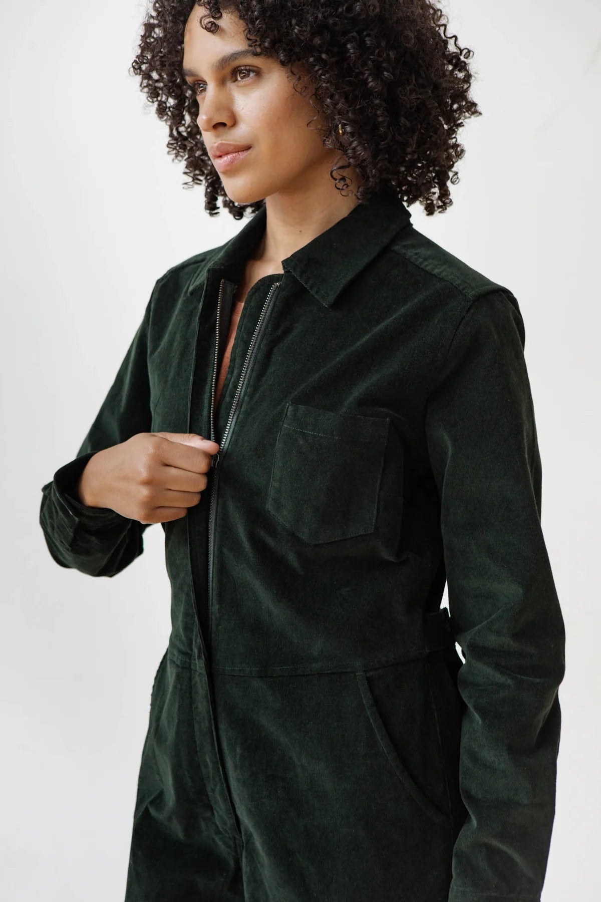 Faye Jumpsuit - Deep Pine Pinwale