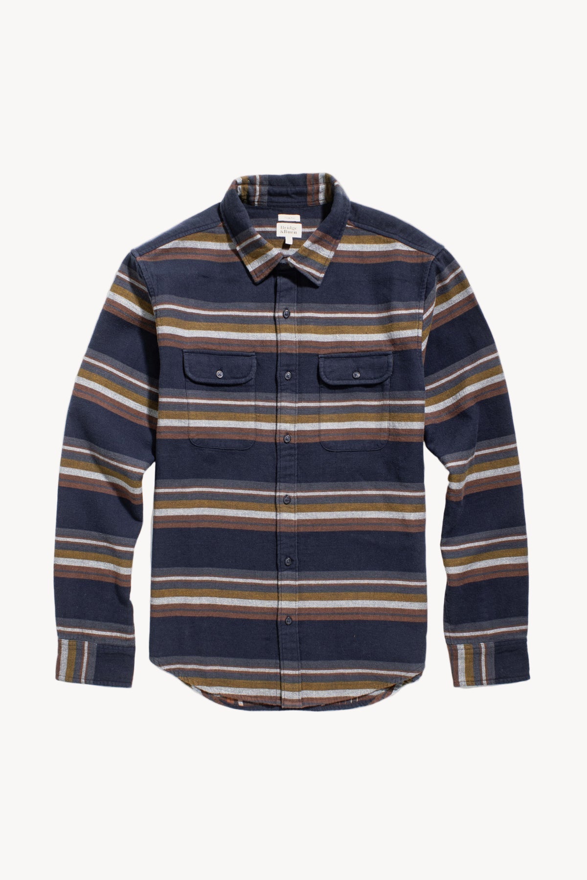 Cole Slim Shirt - Coastline Stripe