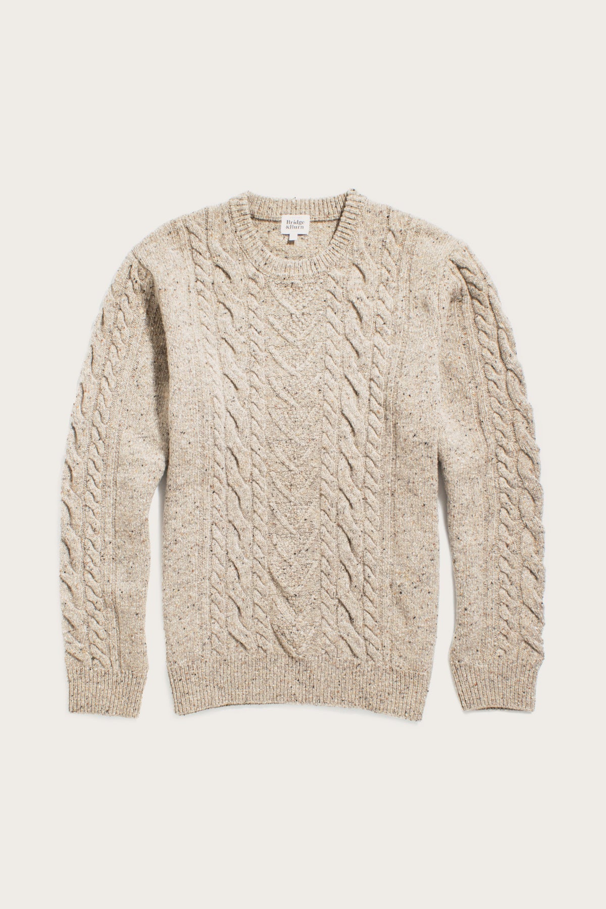 Ludlow Sweater - Flecked Oatmeal