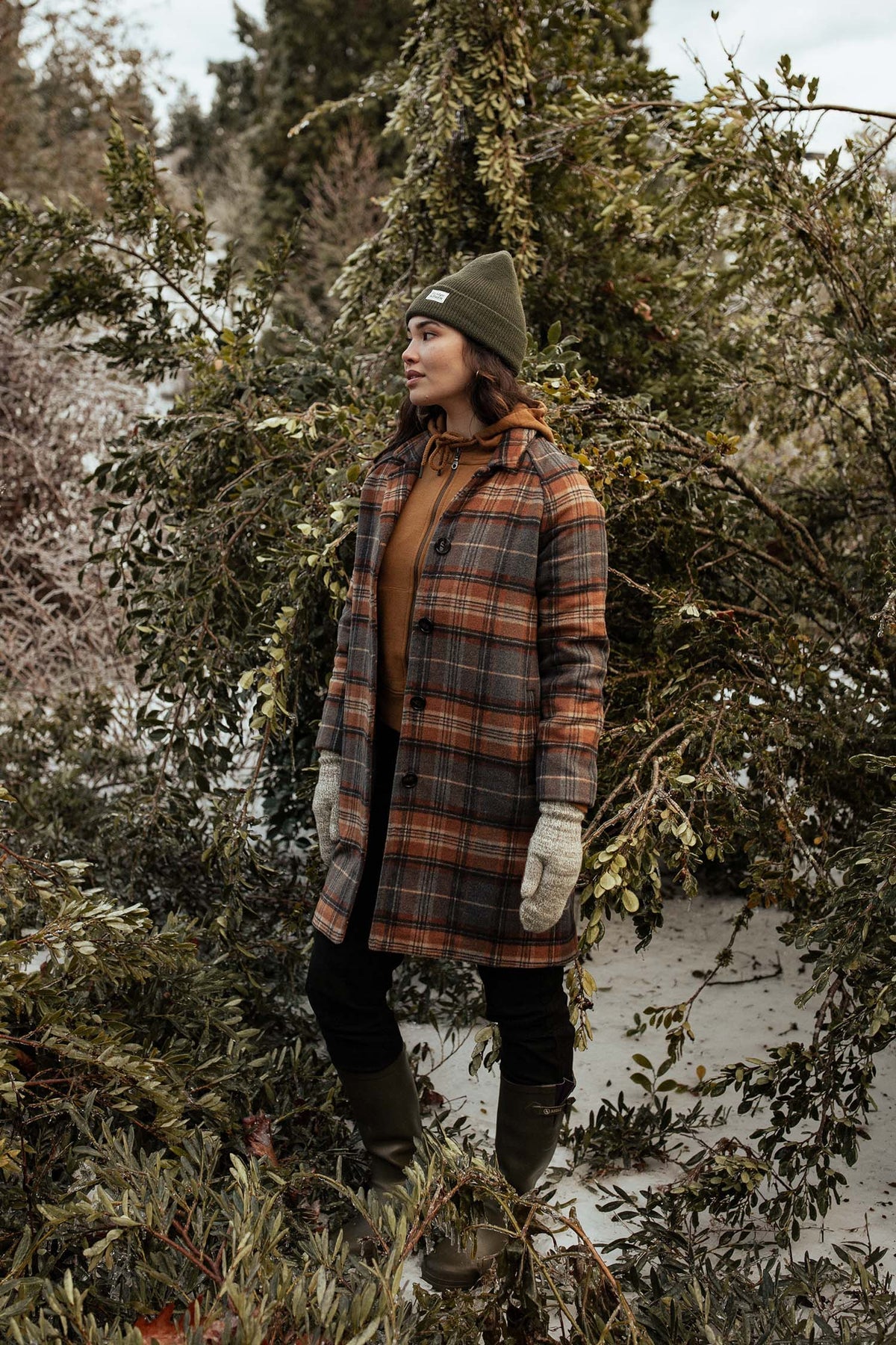 Alberta Car Coat - Dorset Brushed Plaid