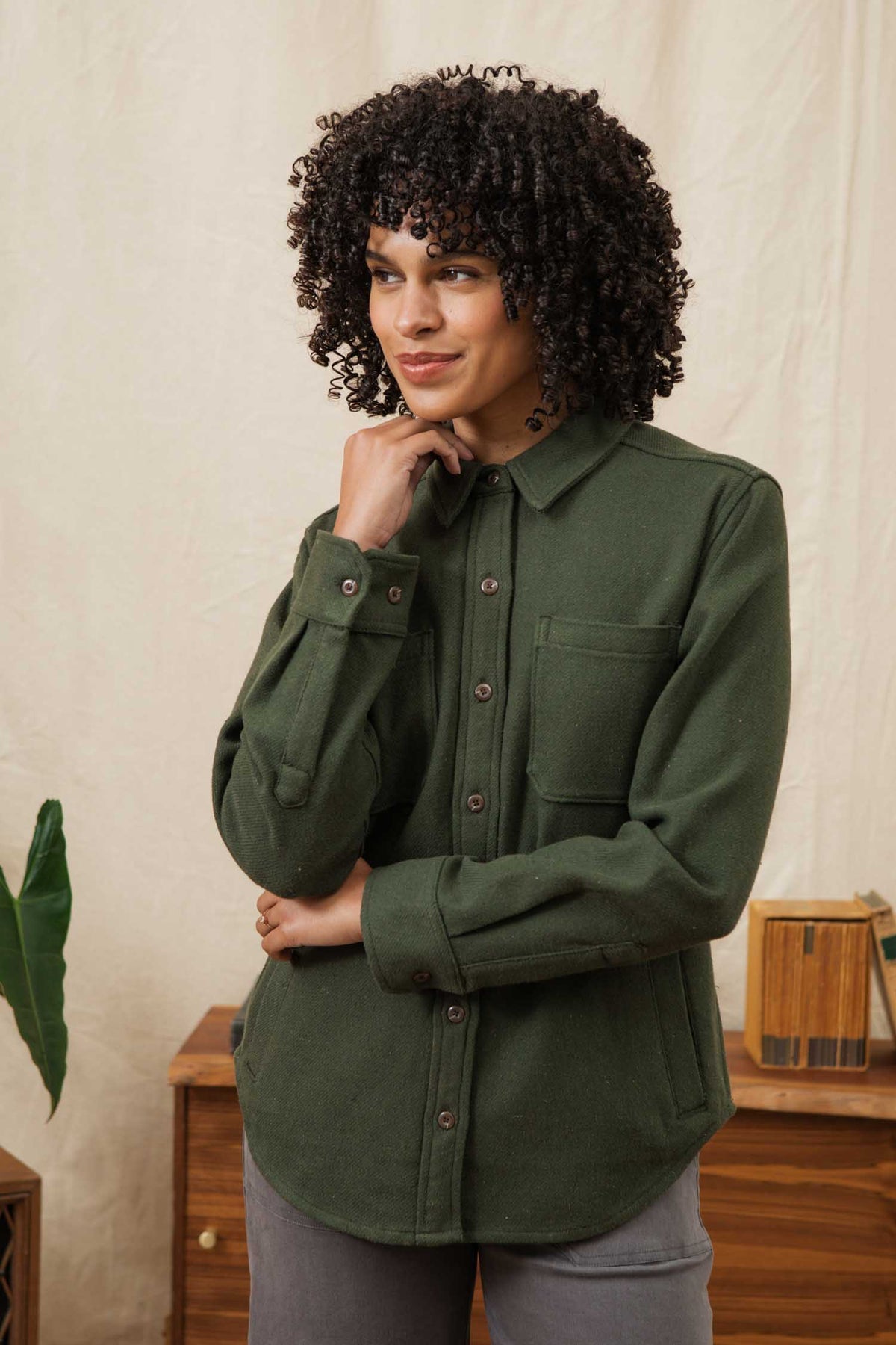 Dawson Overshirt - Dark Sage