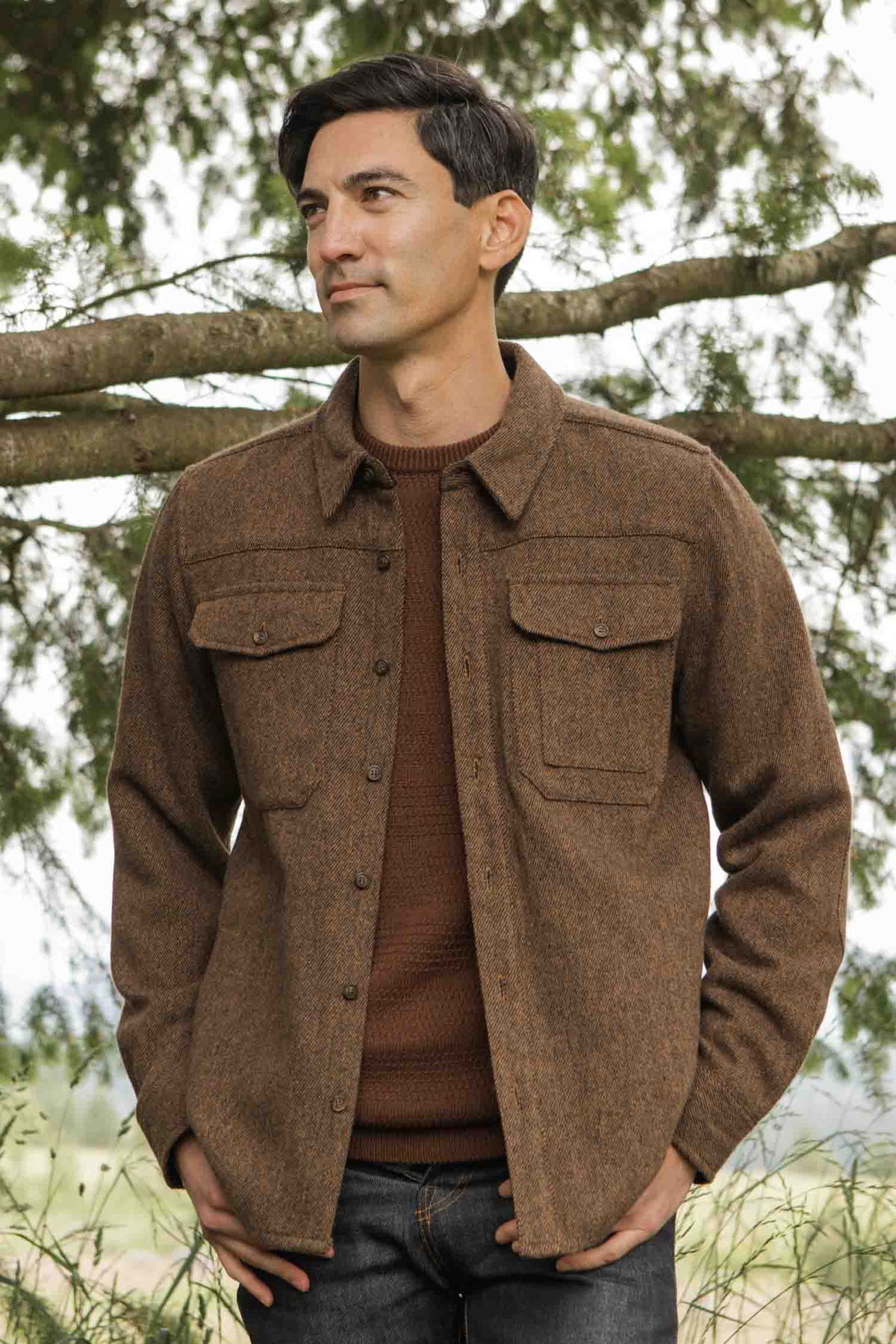 Fielding Shirt Jacket - Tawny Tweed