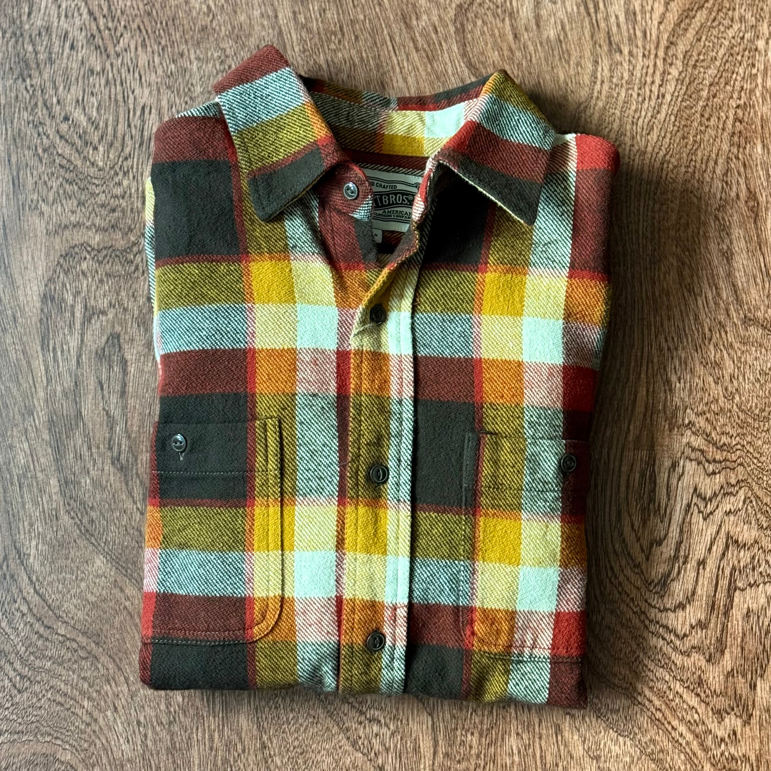 Plaid Cotton Flannel Shirt - Autumn