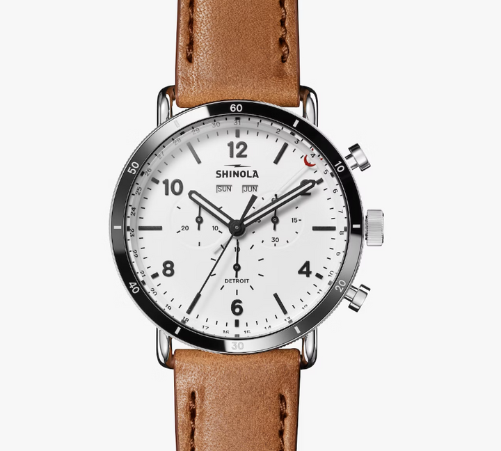 Canfield Sport 45mm, Bourbon Leather Strap