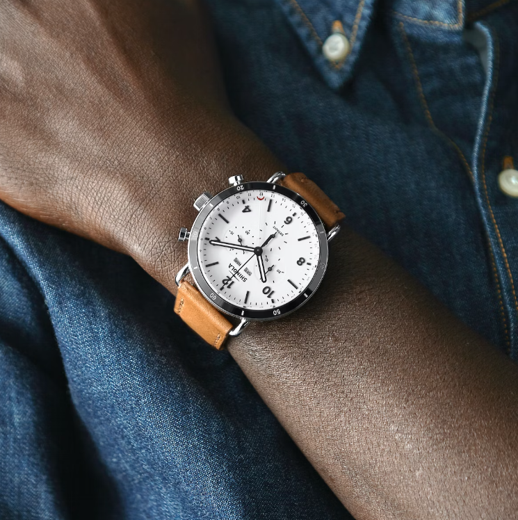 Canfield Sport 45mm, Bourbon Leather Strap