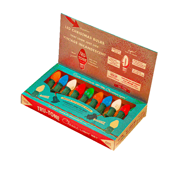 Tru-Tone Lights - 10 Light Set of Vintage Ceramic Style Lights