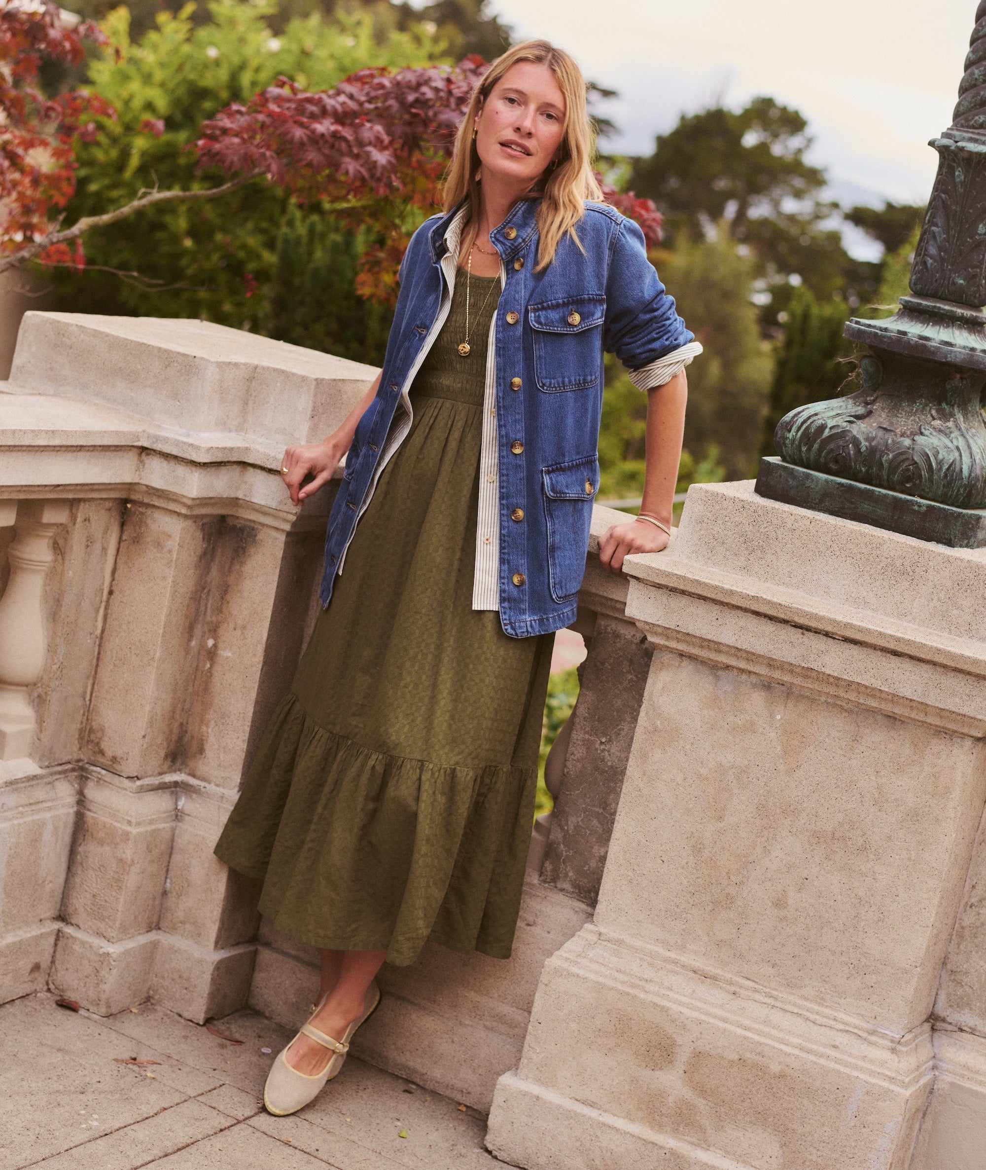 Tessa Midi Dress - Olive