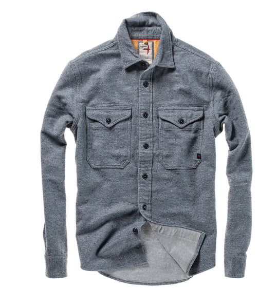 Utility Work Shirt - Steel Gray Donegal